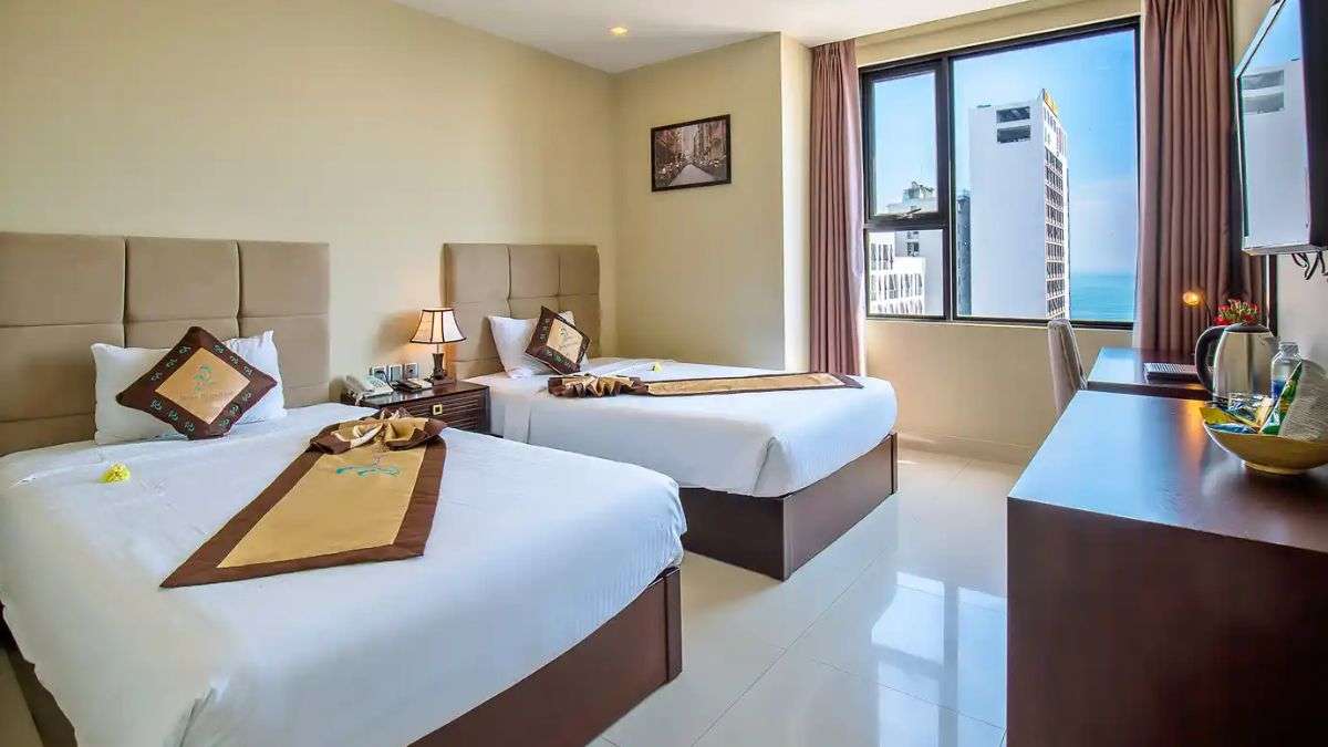 Ocean Haven Hotel phòng Standard Twin City View