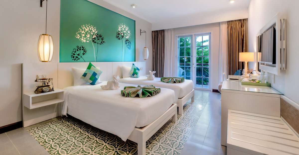 Phòng Superb Deluxe Balcony River View tại Lantana Boutique Hoi An Hotel