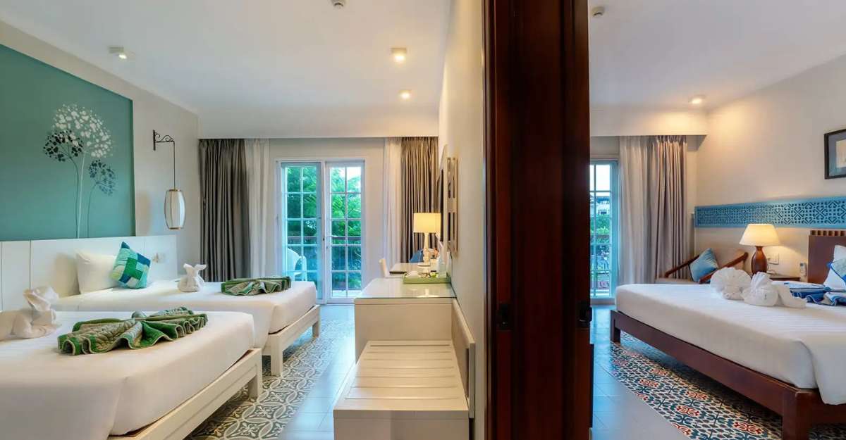 Phòng Family Suite Balcony River View tại Lantana Boutique Hoi An Hotel