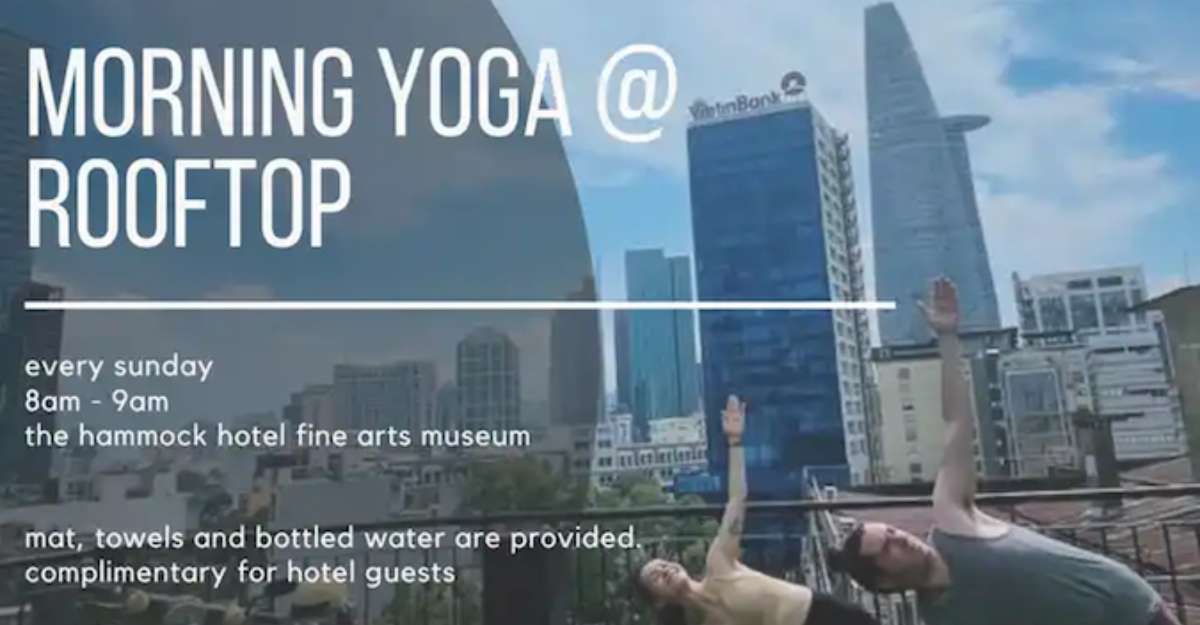 Bắt đầu buổi sáng sảng khoái với lớp học yoga tại The Hammock Hotel Fine Arts Museum