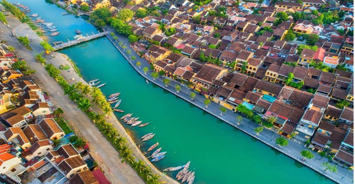 Phố cổ Hội An nhìn từ trên cao