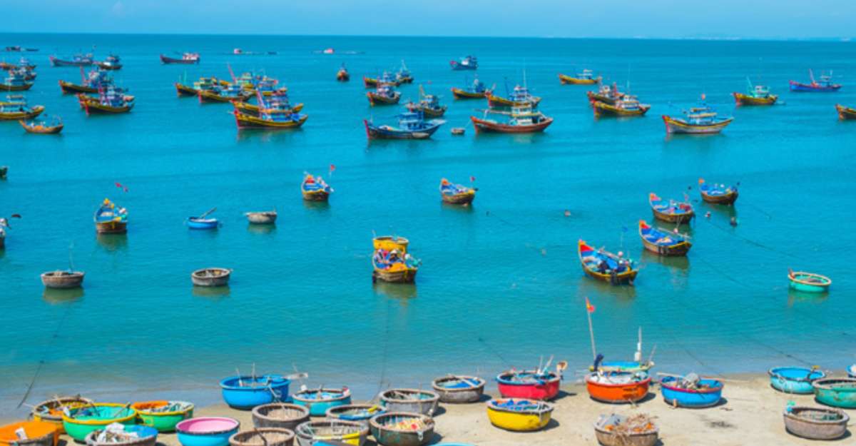 Quang cảnh làng chài tại Phan Thiết