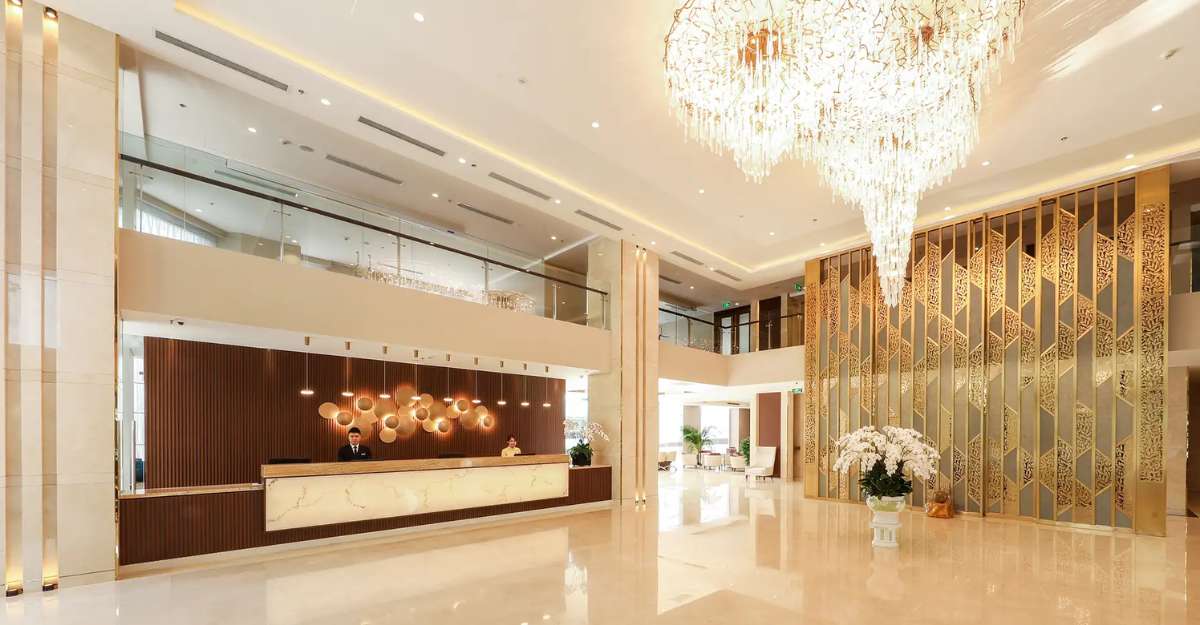 Không gian bên trong sảnh chờ tại Grand Vista Hanoi