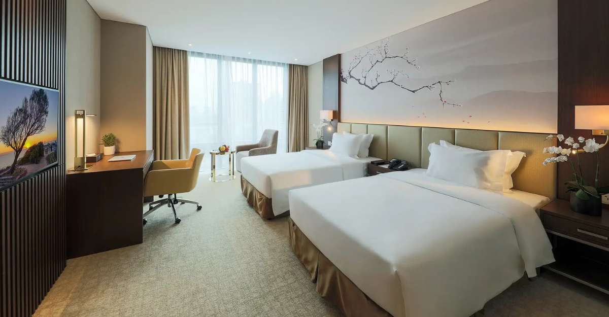 Không gian phòng Executive Twin Minibar