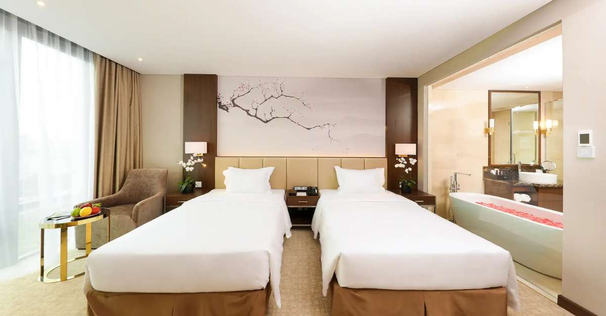 View phòng Deluxe Twin