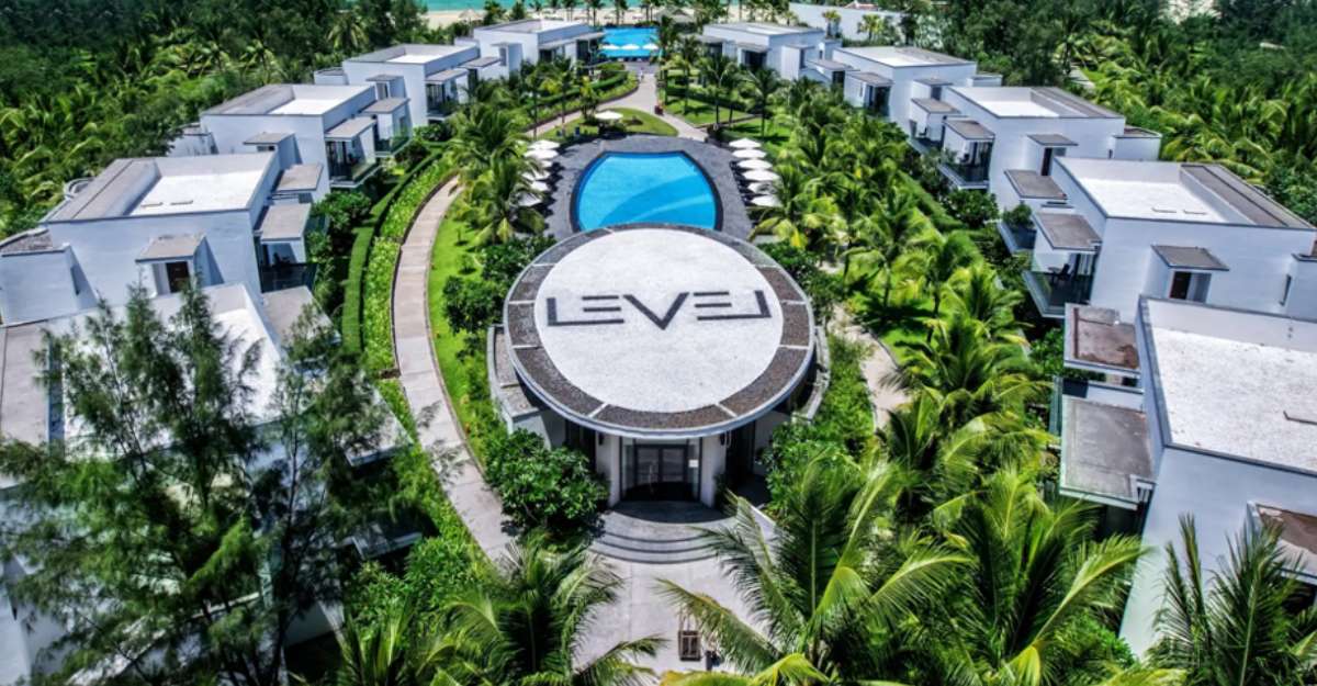 Ảnh Melia Danang Beach Resort khi nhìn từ trên cao