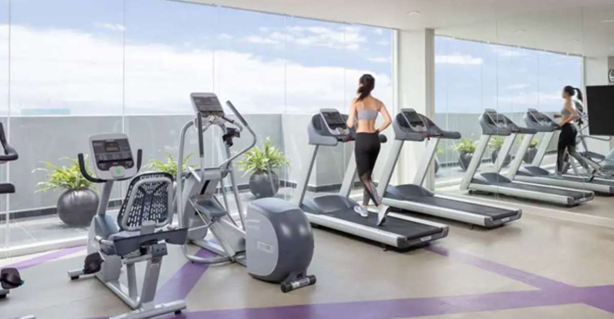 Trung tâm thể hình với máy móc hiện đại phục vụ mọi khách hàng lưu trú tại Mercure hải Phòng