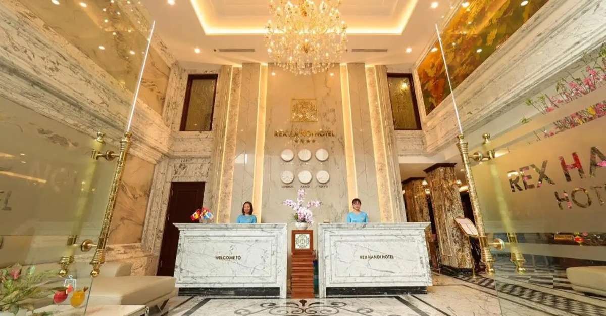 Sảnh đón khách tại Rex Hanoi Hotel