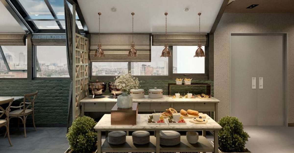 Quán cà phê tầng thượng tại La Passion Hanoi Hotel & Spa
