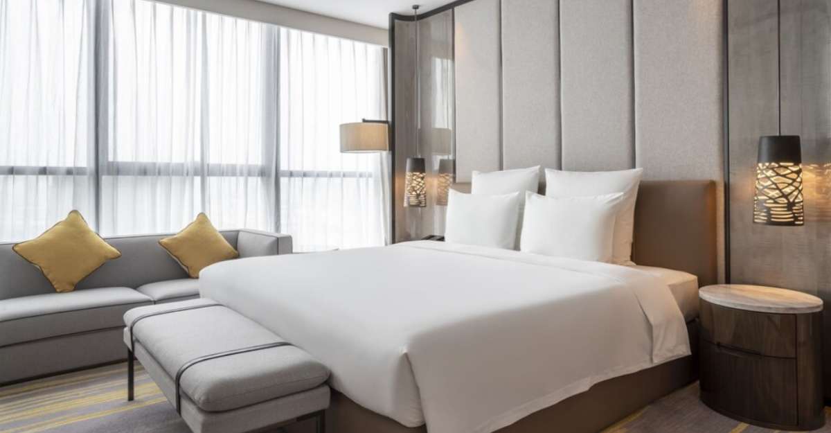 Không gian hiện đại của phòng nghỉ tại Pullman Suzhou Zhonghui