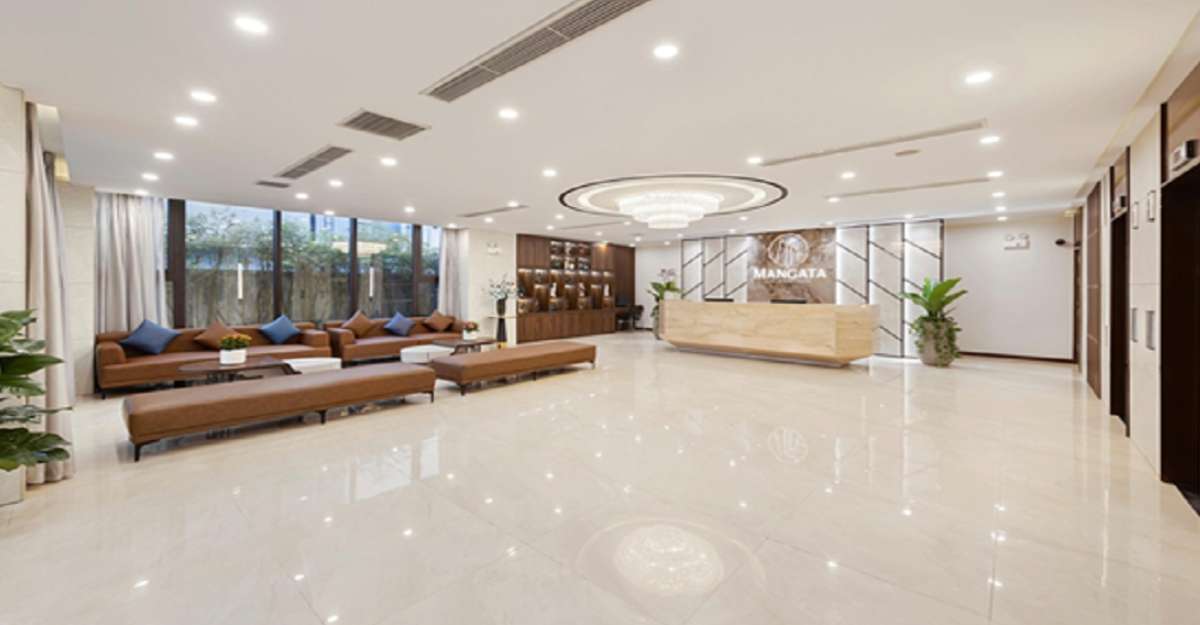 Sảnh chờ sang trọng tại Mangata Beachfront Hotel