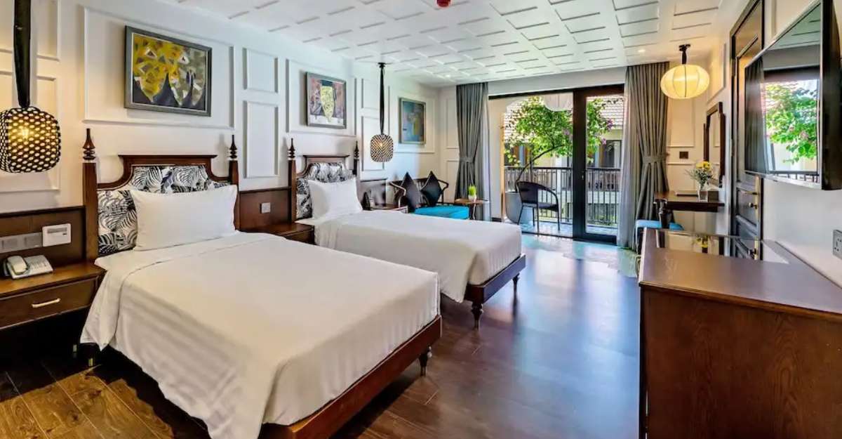 Phòng Deluxe Double/Twin with Balcony tại Son Hoi An Boutique Hotel And Spa