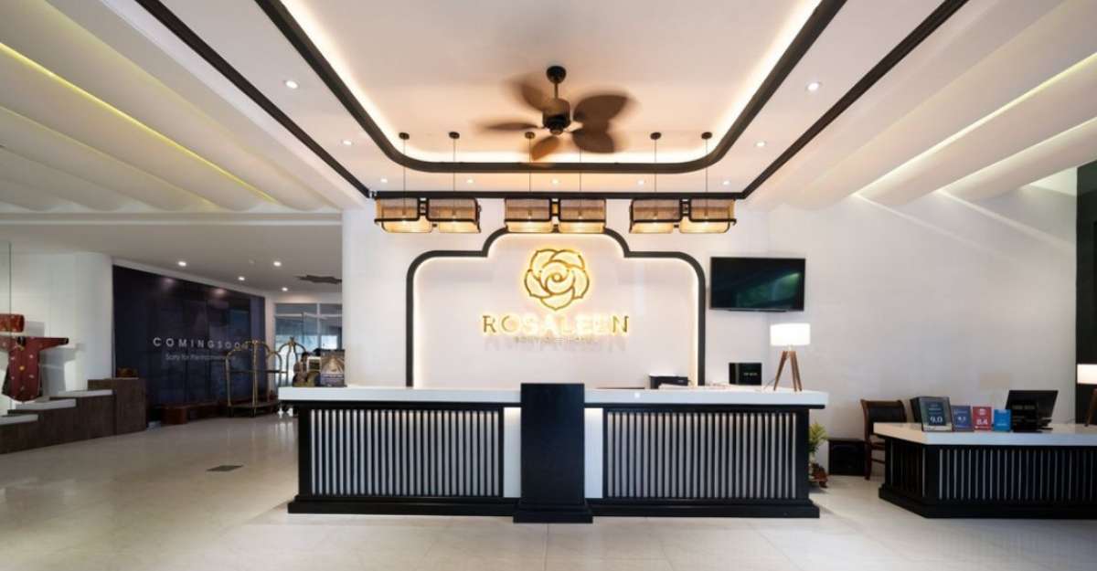 Không gian sảnh chờ tại Rosaleen Boutique Hotel Hue