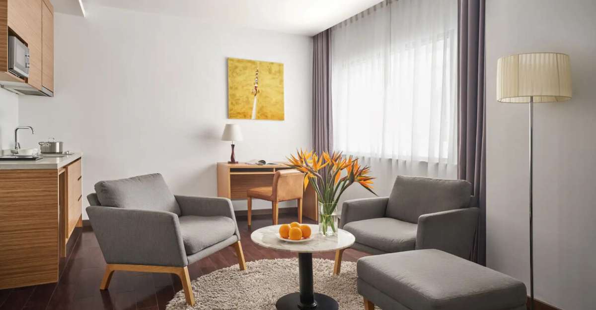 Oakwood Hotel & Apartments Saigon phòng Studio Deluxe Twin