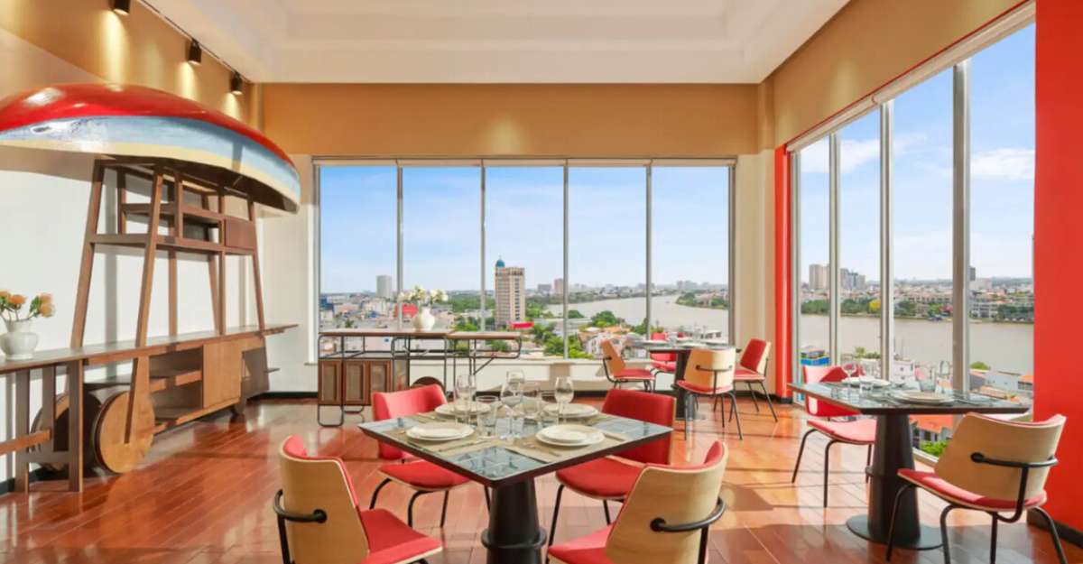 Khu vực ăn sáng tại Oakwood Hotel & Apartments Saigon