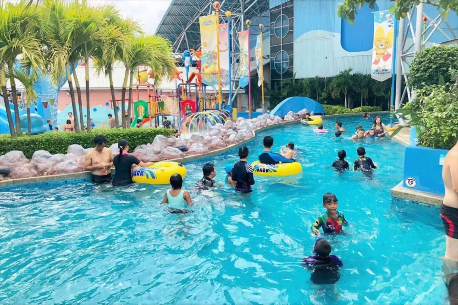 công viên nước pororo AquaPark bangkok giá vé