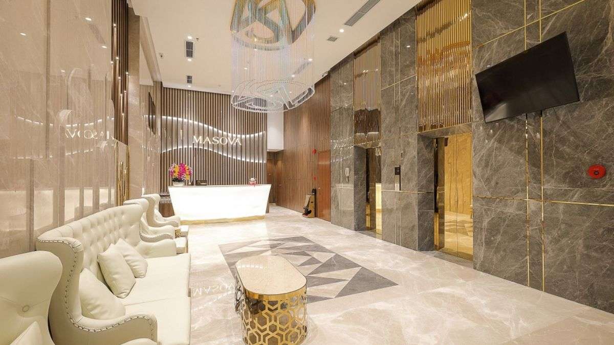 Không gian sảnh chờ tại Masova Hotel