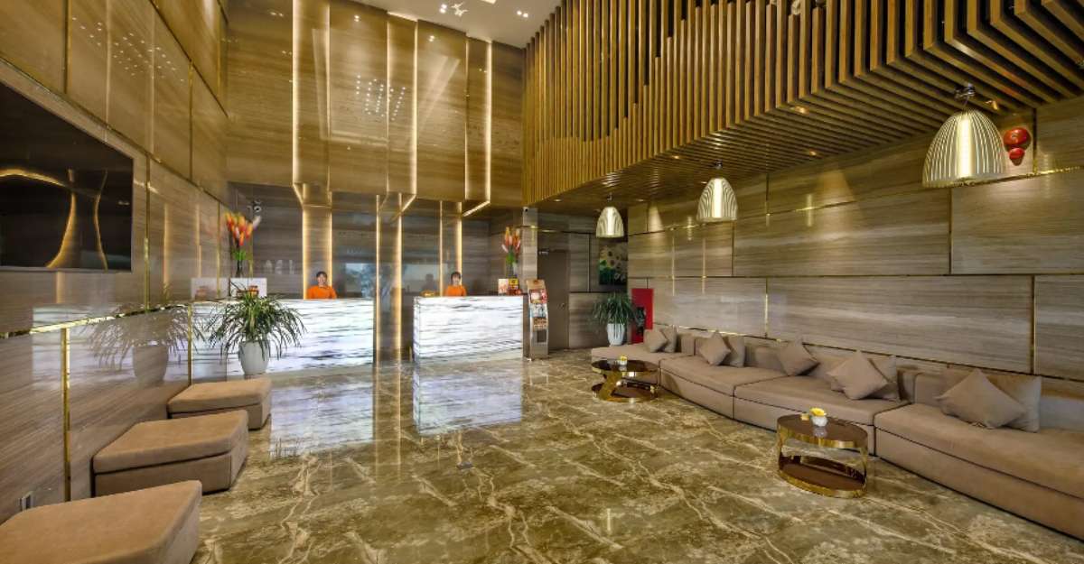 Sảnh đón khách tại Grand Sunrise Boutique Hotel