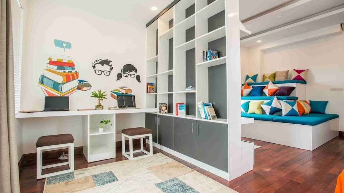 Không gian sinh hoạt chung tại Nexy Hostel