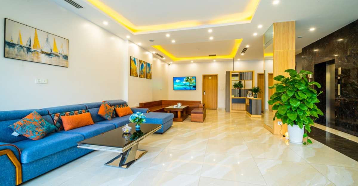 Sảnh chờ ấm cúng tại River Hotel Hạ long