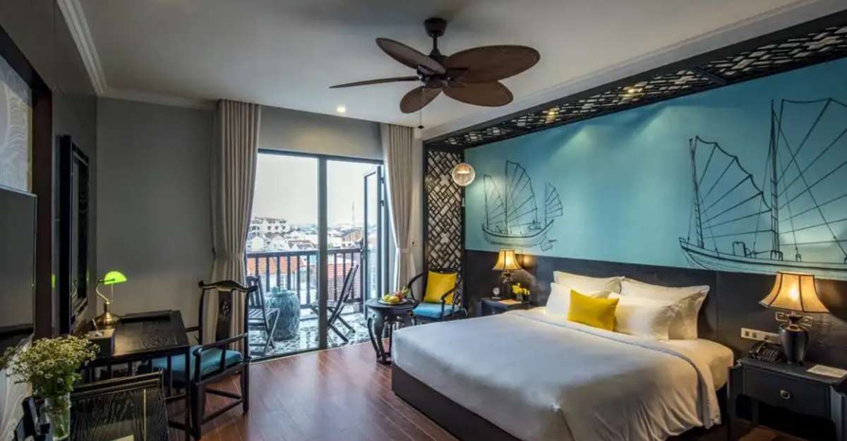 Anio Boutique Hotel Hoi An phòng Executive Deluxe Double Balcony