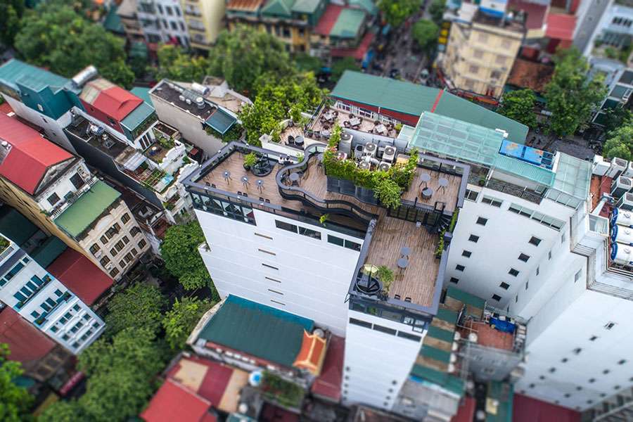 Ảnh La Nueva Boutique Hotel Hanoi nhìn từ trên cao