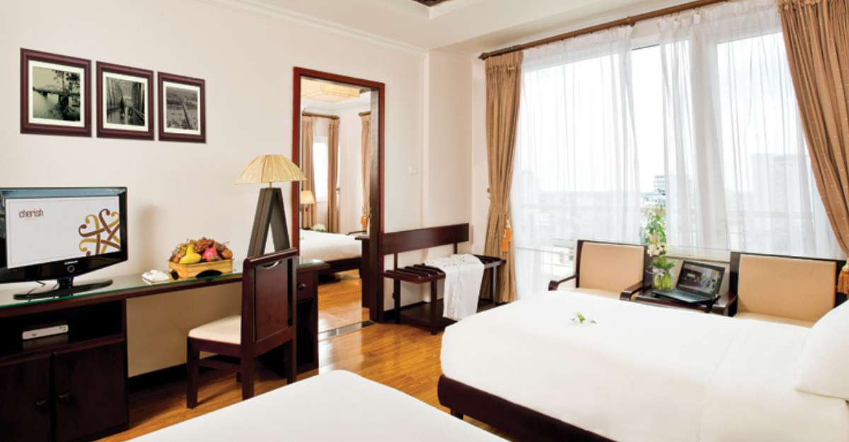 Không gian Family Room With Connected Rooms tại Cherish Hotel Hue