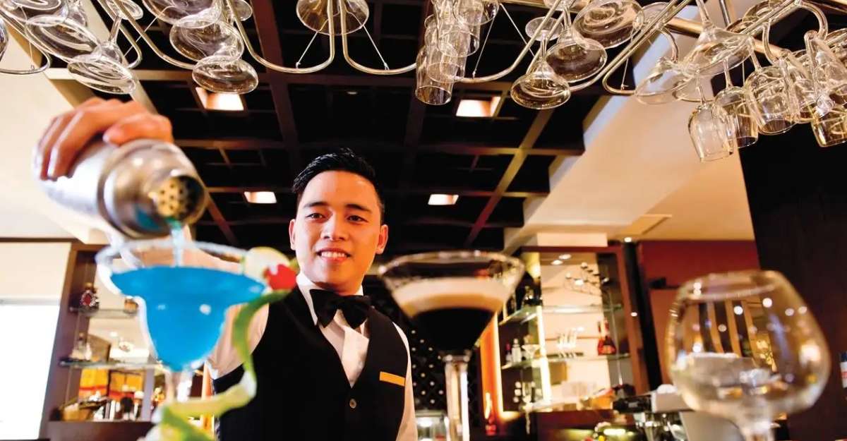 Quầy cafe, bar và phòng Lounge tại Cherish Hotel Hue