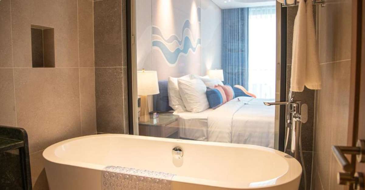 Không gian phòng Deluxe Hill Twin tại Dream Dragon Resort