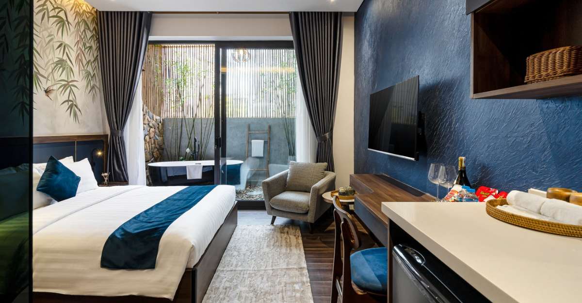 Phòng Executive Deluxe tại KunKin Garden ApartHotel & Spa