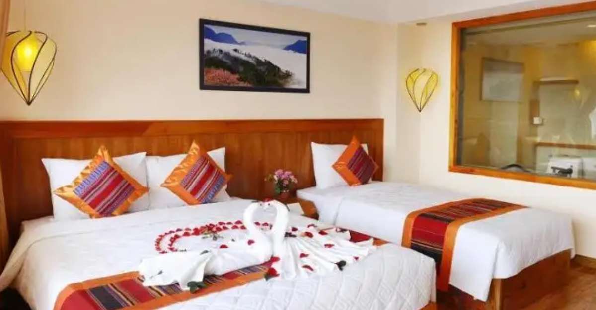Không gian phòng Family Mountain View tại Sapa Panorama Hotel