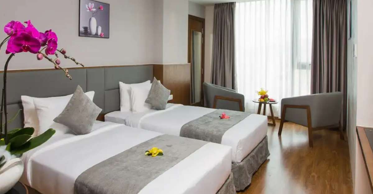 Phòng Deluxe Family With City View tại DTX Hotel Nha Trang