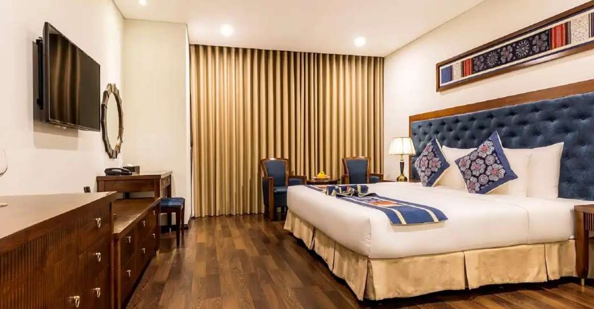 Phòng Deluxe Double Balcony Sea View,partial tại Balcona Hotel Da Nang
