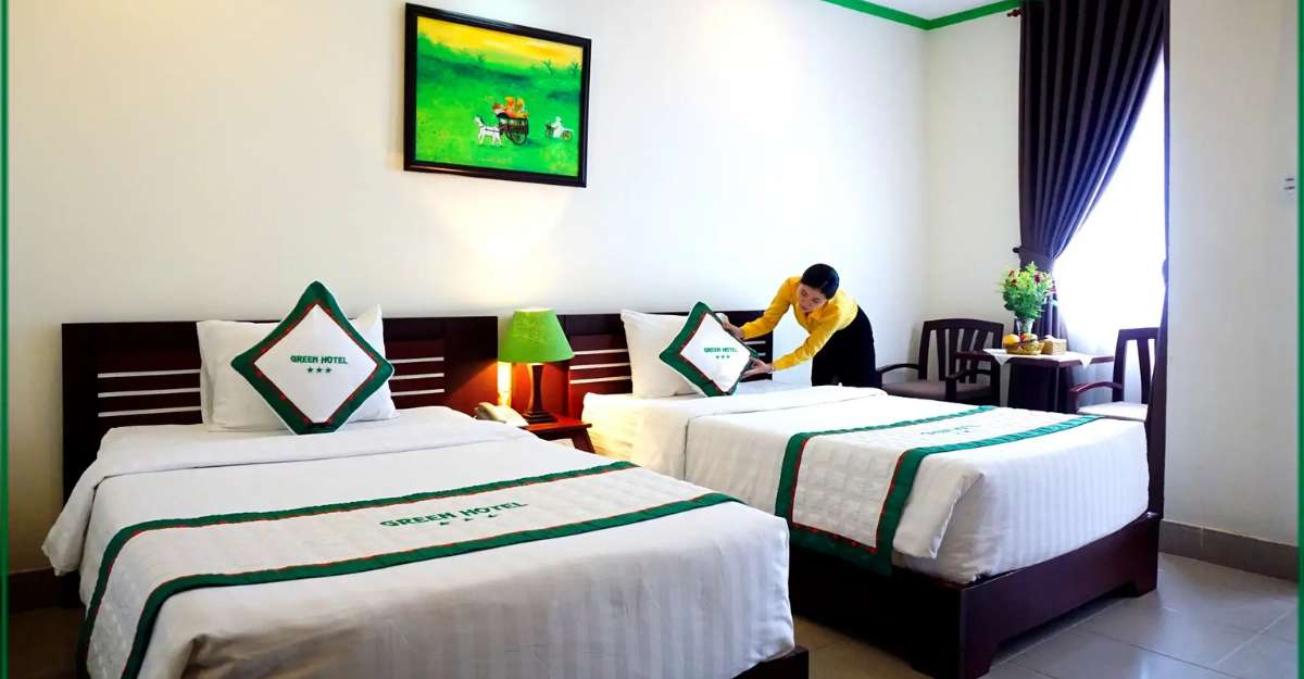 Green Hotel Vung Tau phòng Deluxe Twin