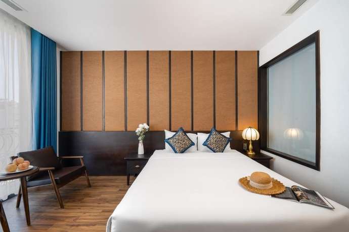 Không gian phòng Deluxe Double Balcony tại Senorita Boutique Hotel