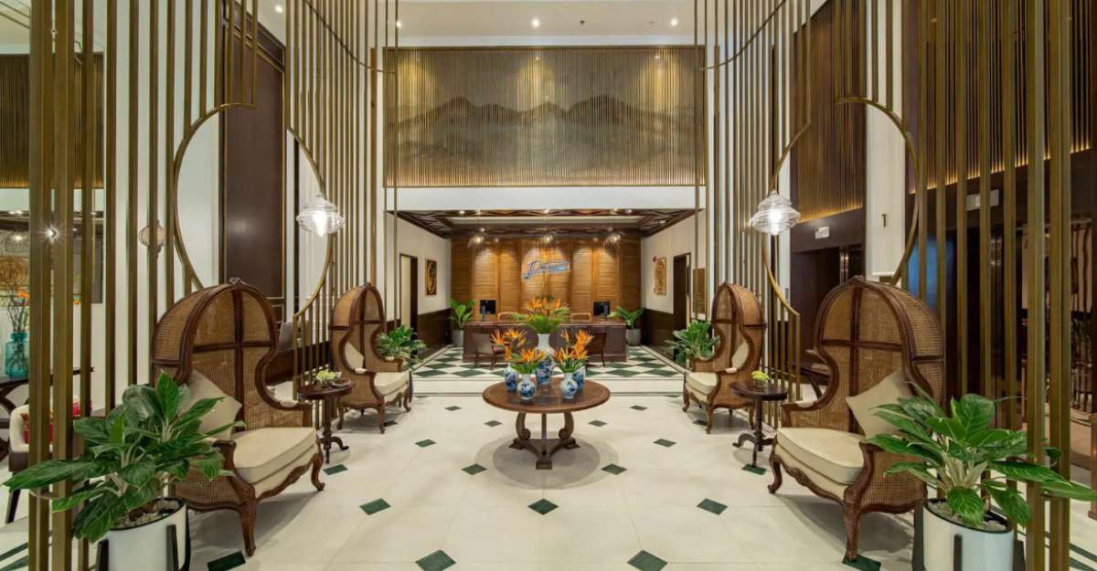 Không gian sảnh chờ Potique Hotel