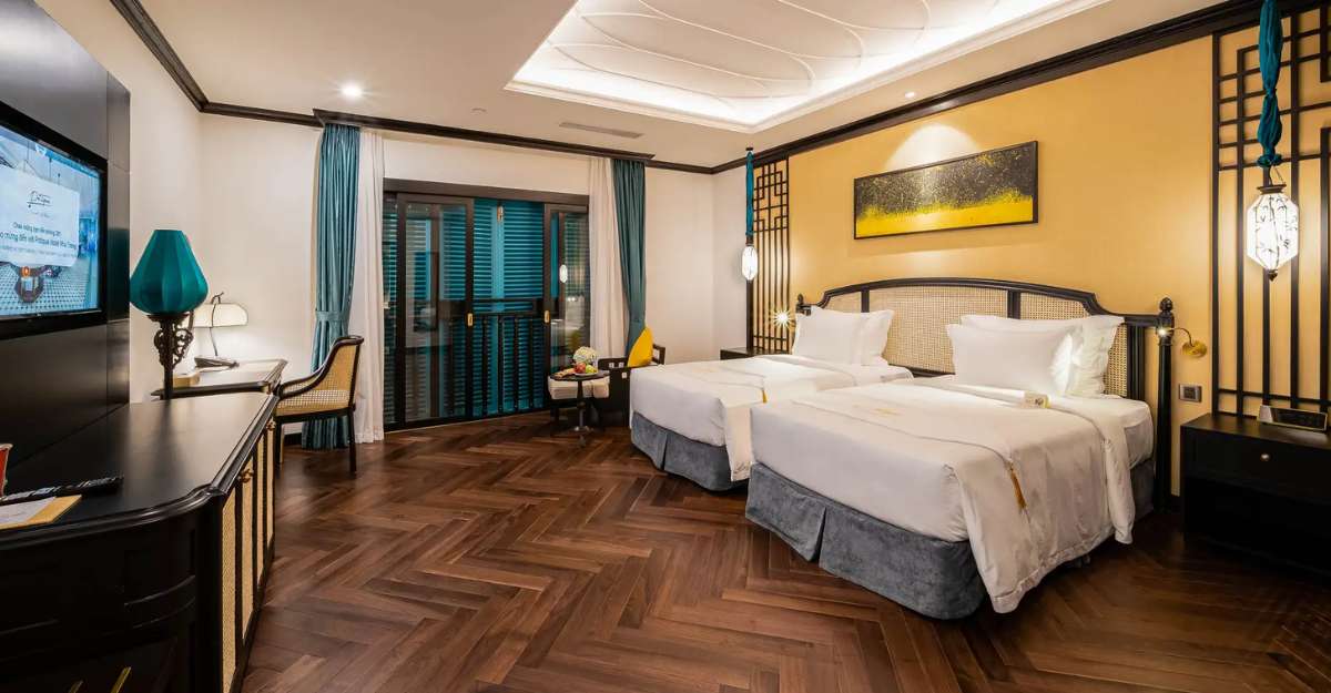 Phòng Deluxe Twin tại Potique Hotel