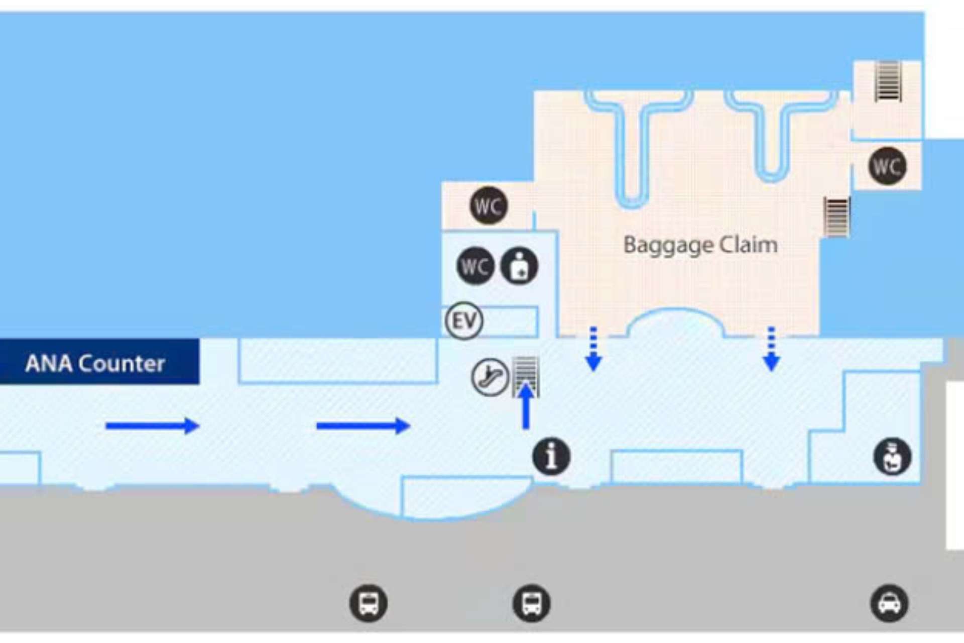 Sơ đồ cơ bản nhà ga sân bay