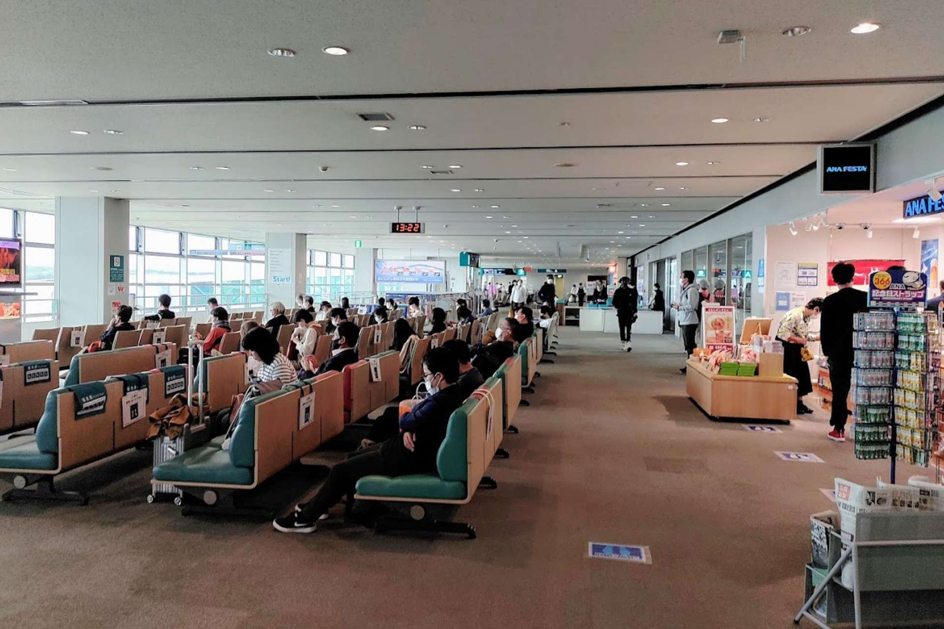 Một góc bên trong của sân bay Kushiro