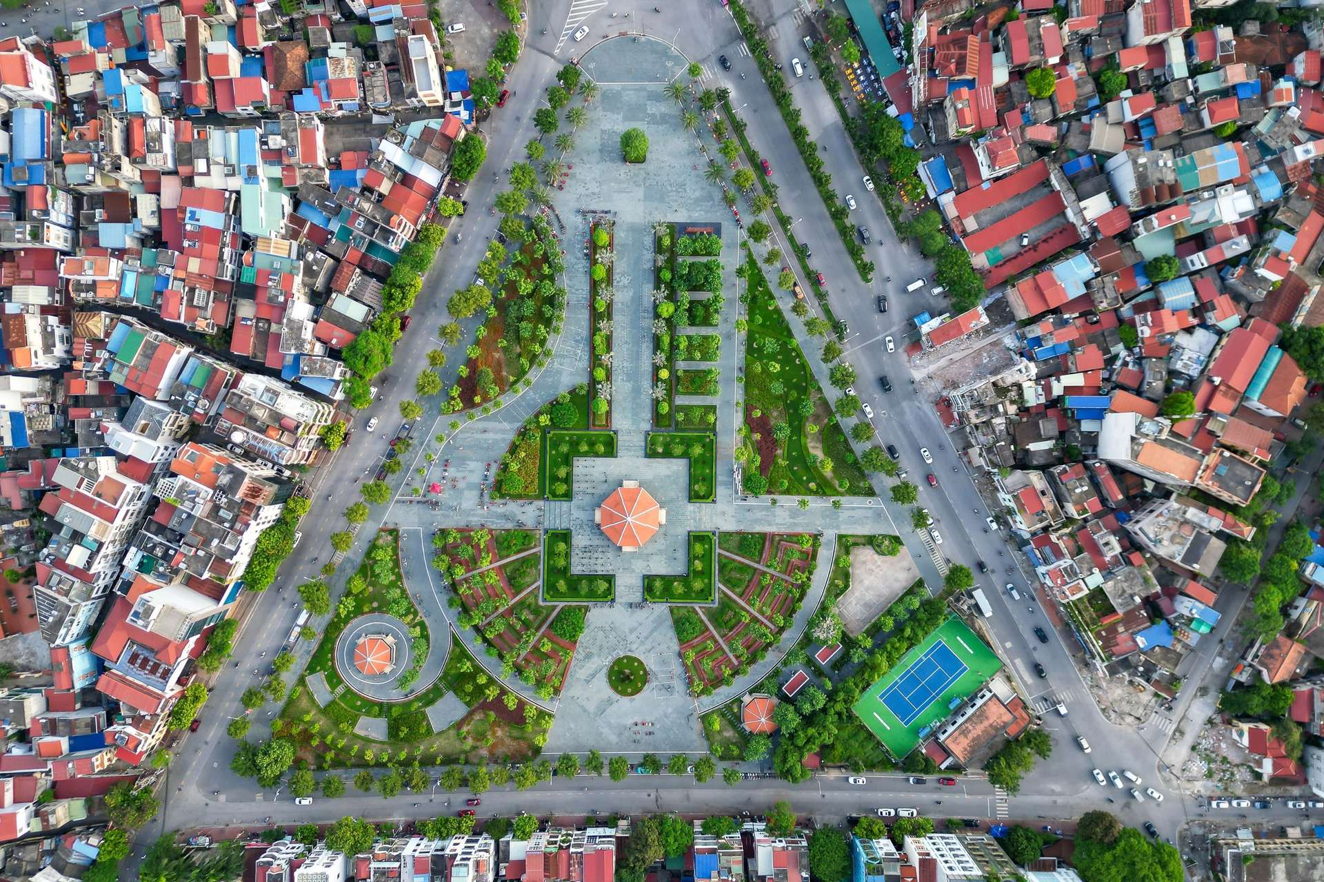 Khung cảnh bao quát một góc của Hải Phòng