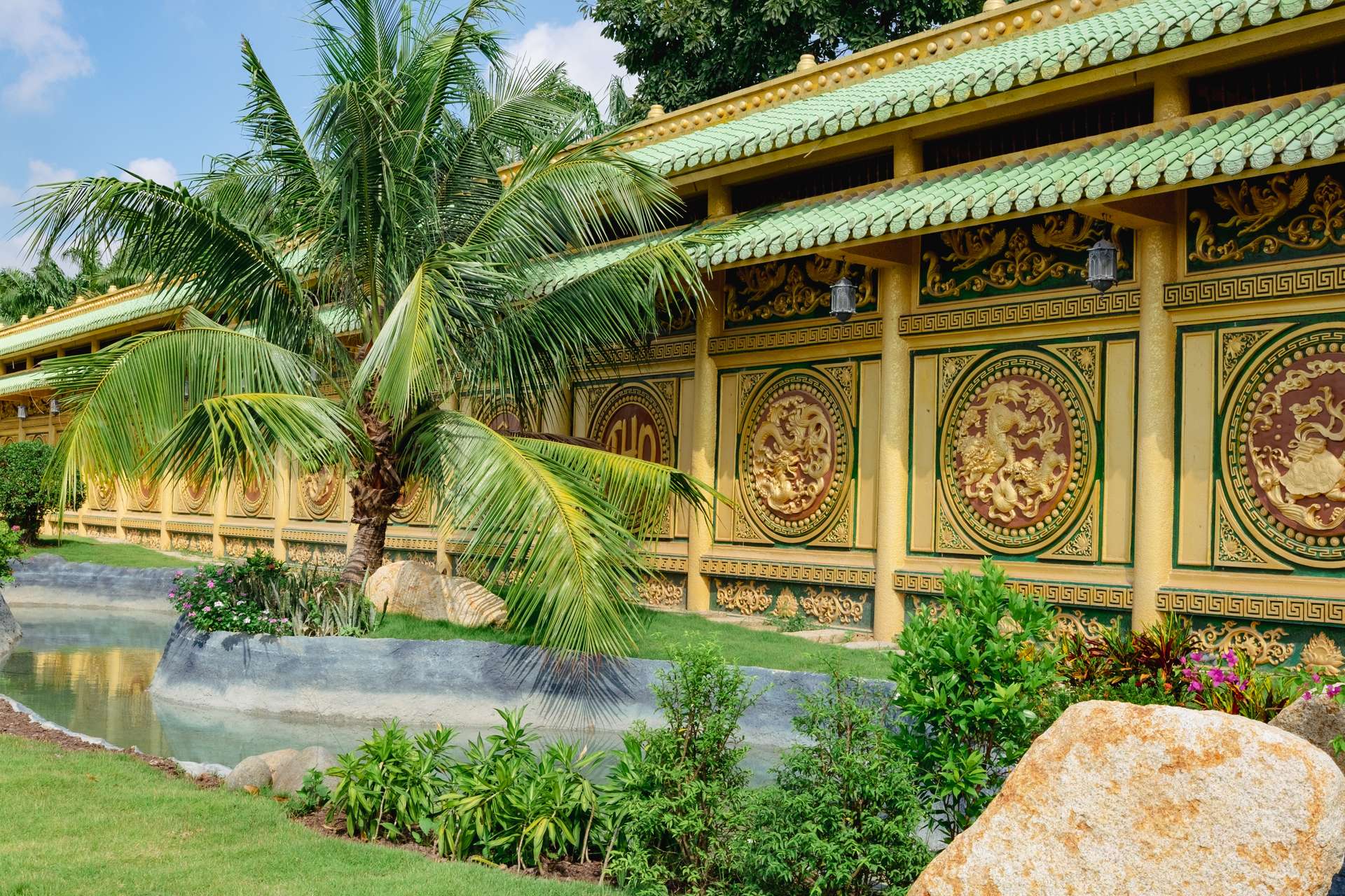 Một góc kiến trúc trung hoa tại khu du lịch Đại Nam