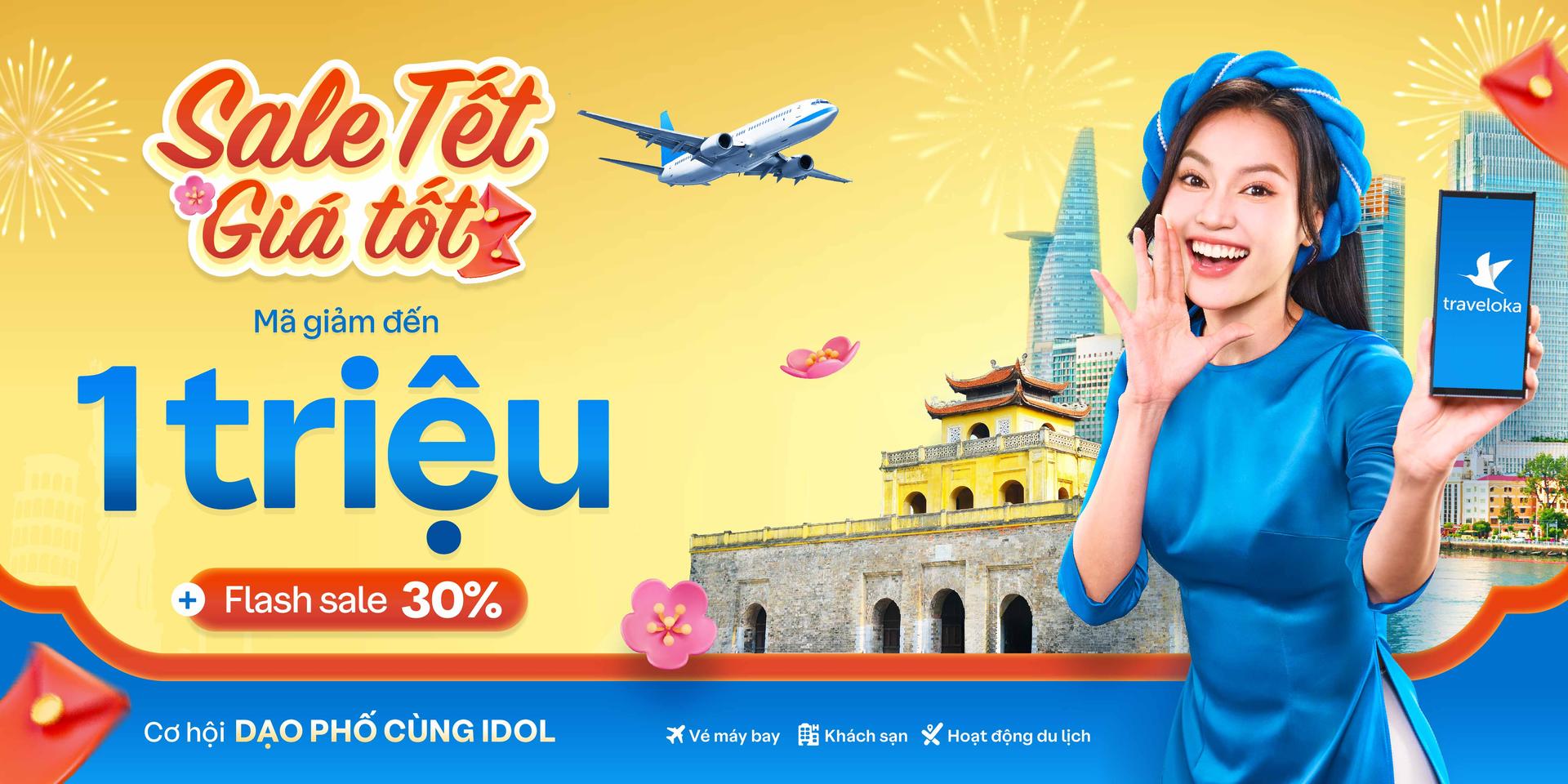 Traveloka Sale Tết: Giảm đến 1 triệu & cơ hội dạo phố với JSOL!