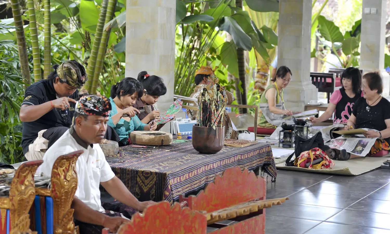 Lớp học truyền thống tại bảo tàng Puri Lukisan