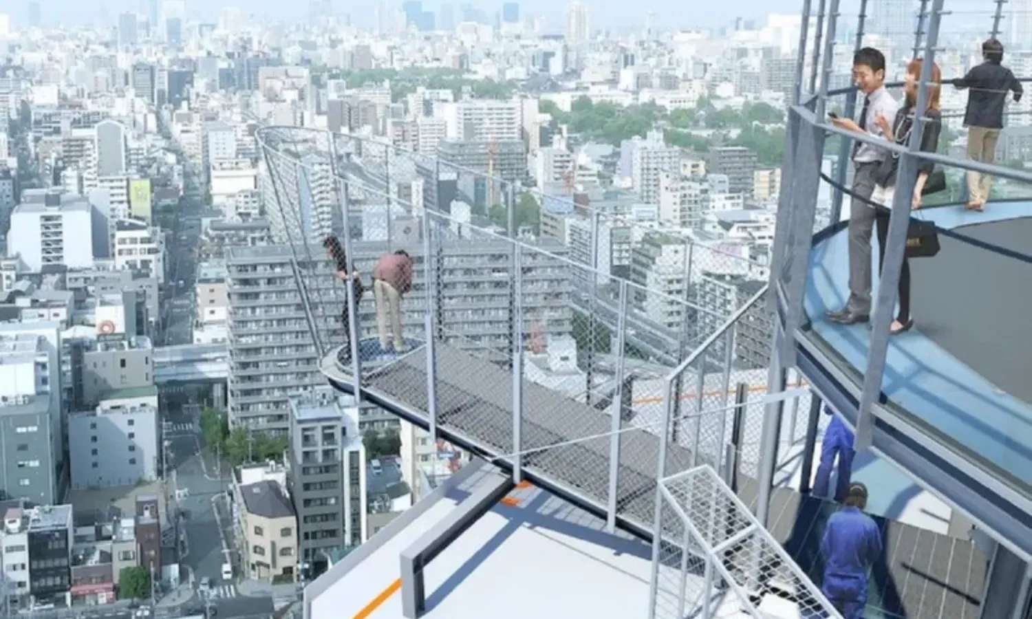 ngắm cảnh tại Tsutenkaku Tower