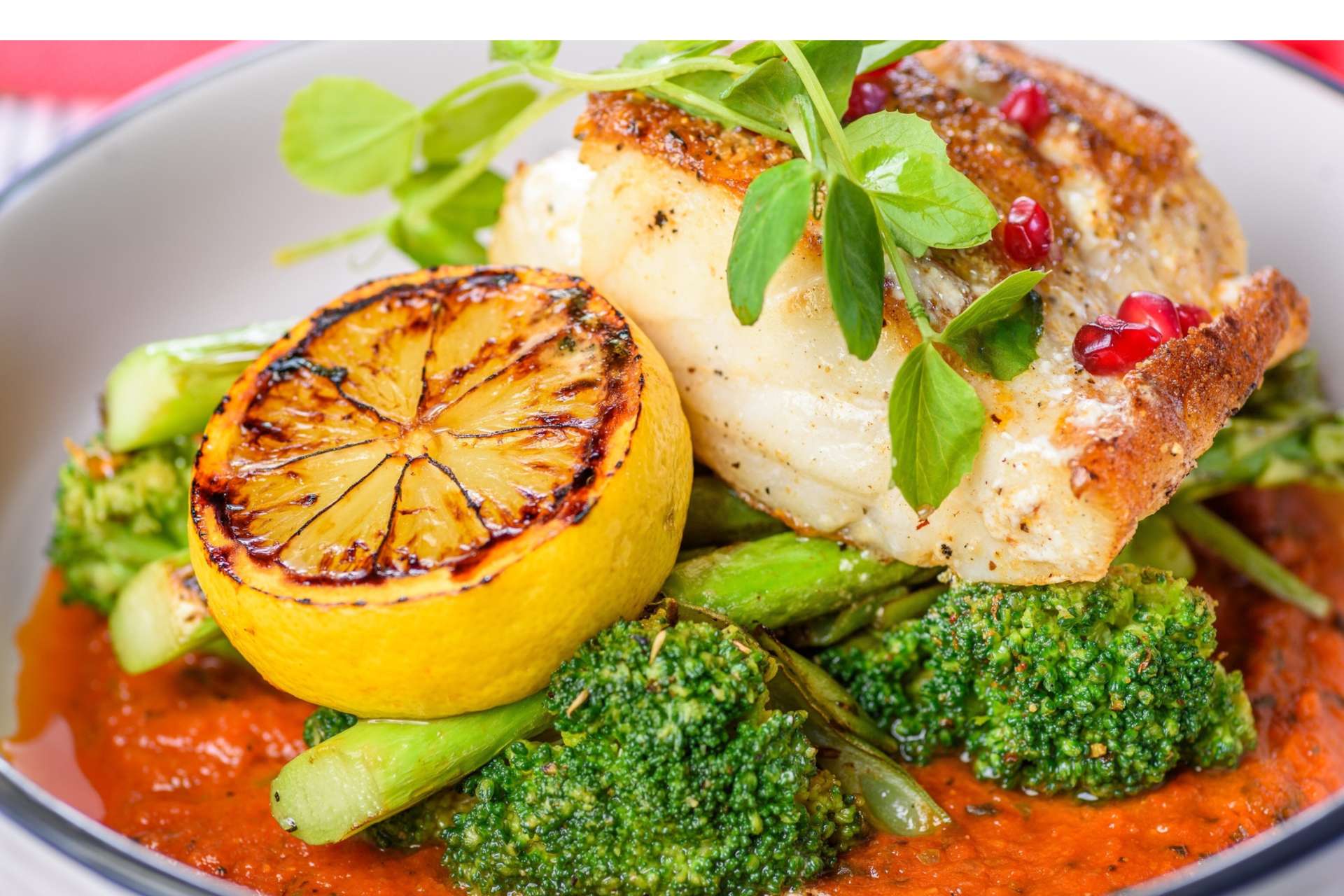 Món cá Barramundi nướng