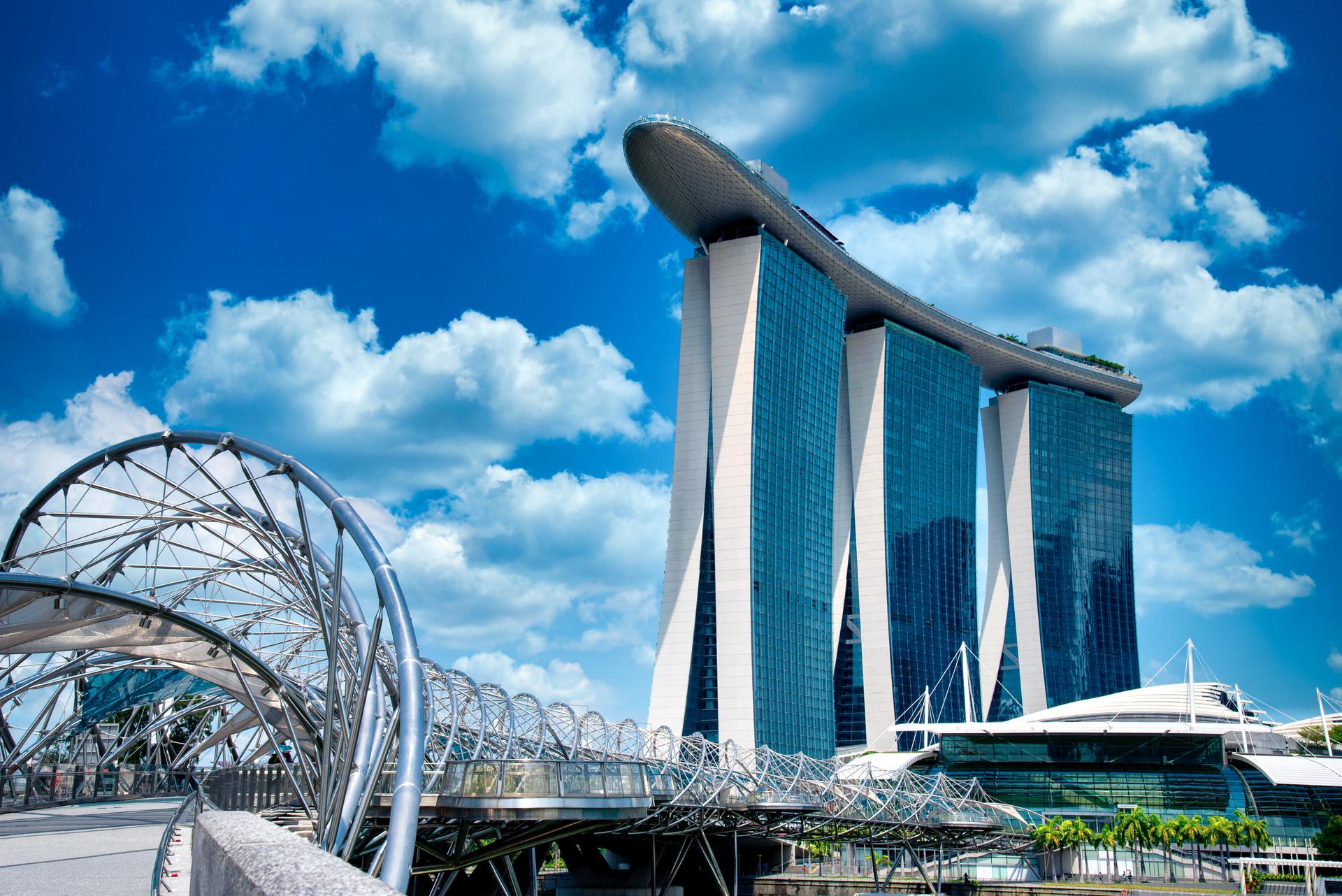 Toàn cảnh tòa nhà Marina Bay Sands