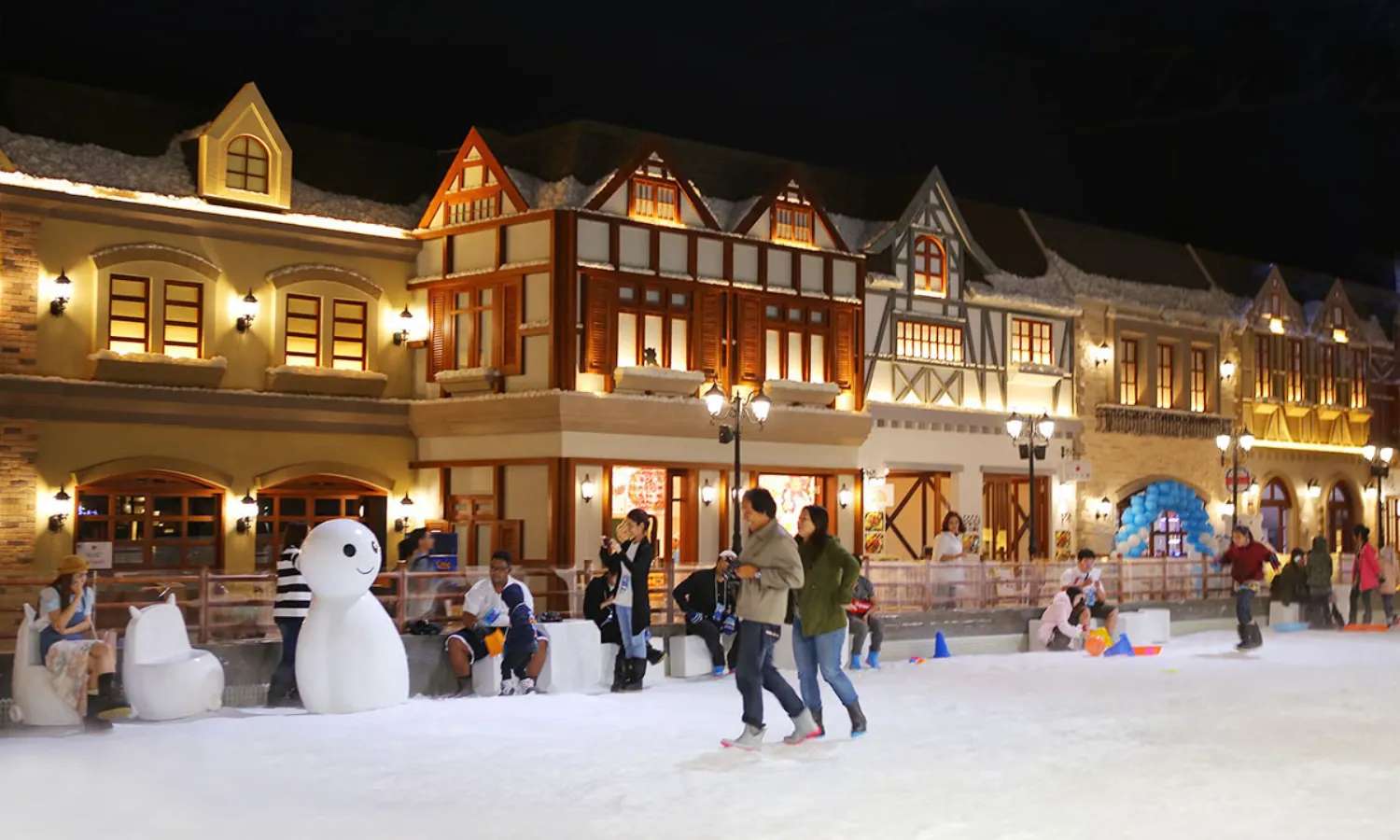 ngôi làng tuyết trắng tại dream world bangkok