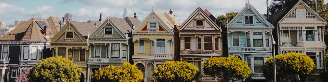 The Painted Ladies houses in San Francisco