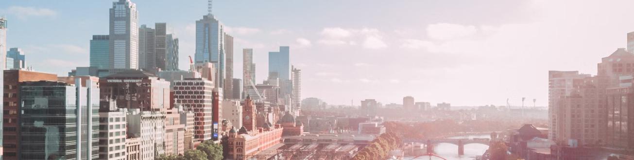Melbourne skyline and the Yarra River