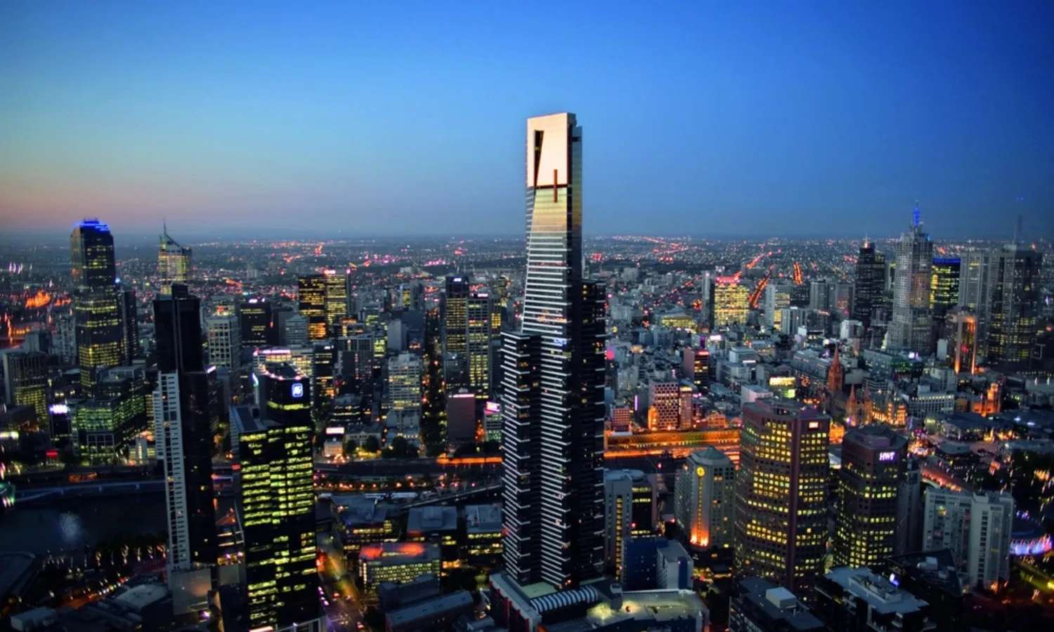 khung cảnh thành phố Melbourne